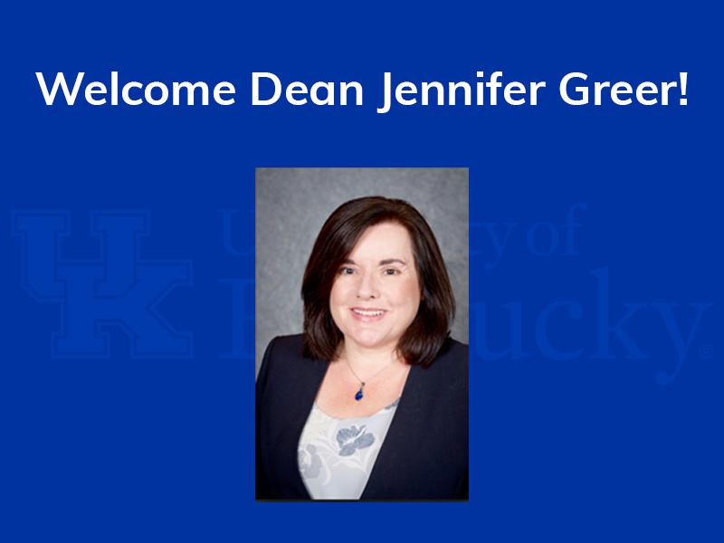Welcome Dean Greer